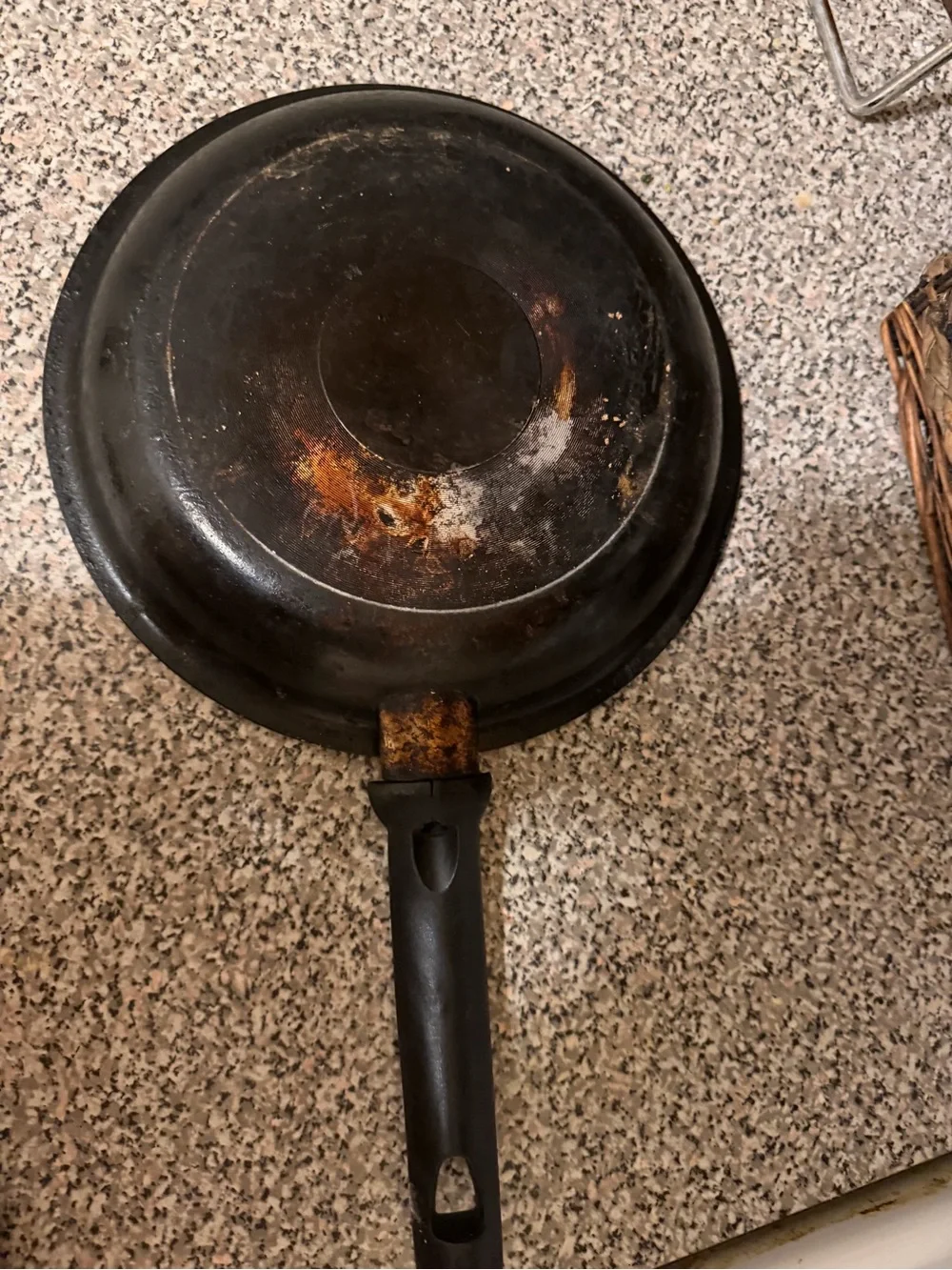 Non-Branded Black Frying Pan with Handle - Durable Everyday Skillet